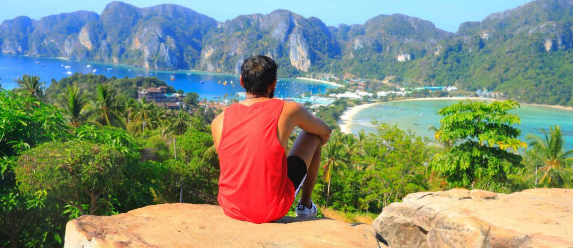 Image of tourist near Koh Phi Phi