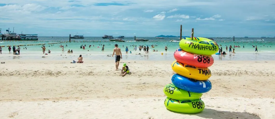 Summer weather in Thailand.