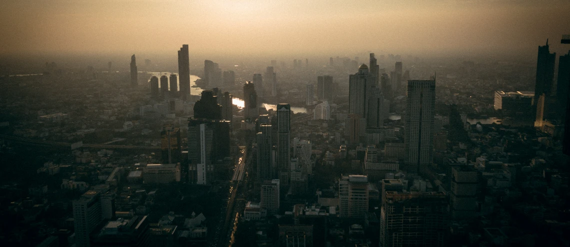 Bangkok hazardous skyline